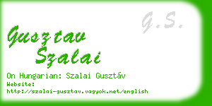 gusztav szalai business card